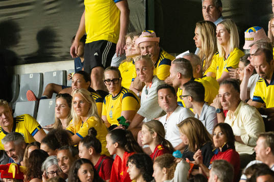 Caroline Seger of Sweden in the stands