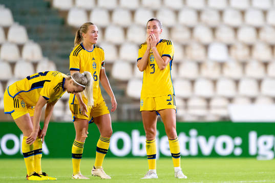Amanda Ilestedt, Magdalena Eriksson and Linda Sembrant of