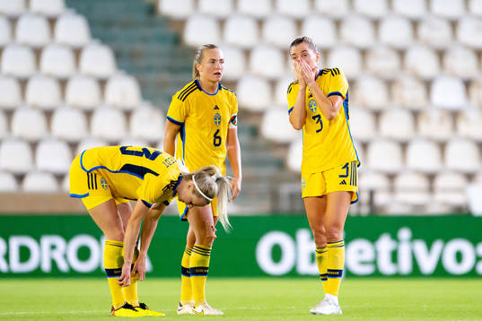 Amanda Ilestedt, Magdalena Eriksson and Linda Sembrant of
