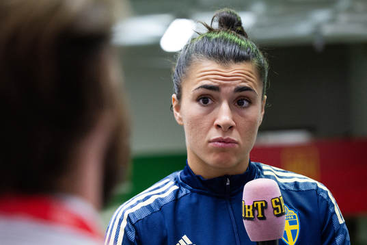 Goalkeeper Zecira Musovic of Sweden