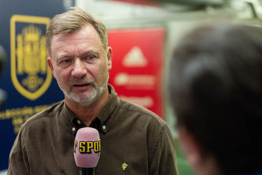 Head coach Peter Gerhardsson of Sweden