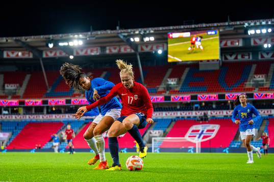 Antonia Ronnycleide Da Costa of Brazil and Julie Blakstad
