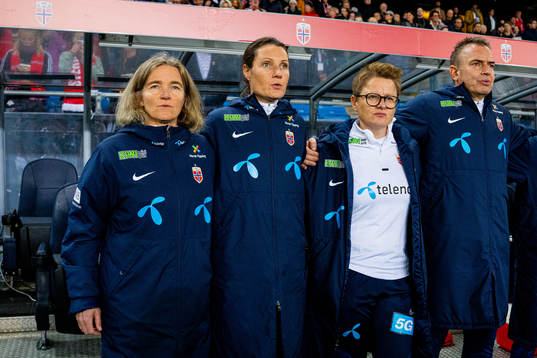 Hege Riise, head coach of Norway, Ingvild Stensland,