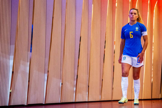 Tamires Cassia Dias De Britto of Brazil at half-time