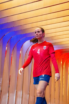 Tuva Hansen of Norway at half-time