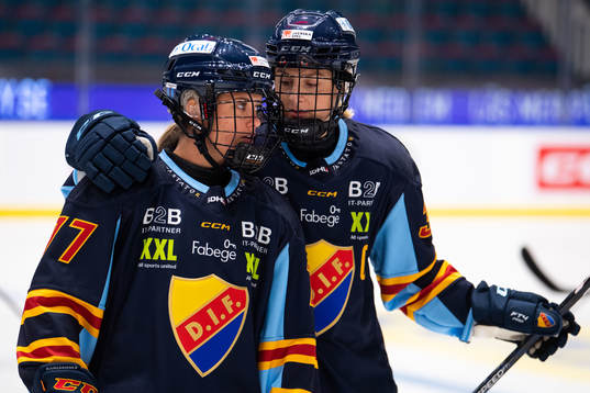 Djurgårdens Nicola Eisenschmid och Josefine Holmgren