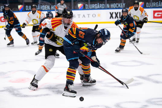 Brynäs Rosa Lindstedt och Djurgårdens Josefine Jakobsen