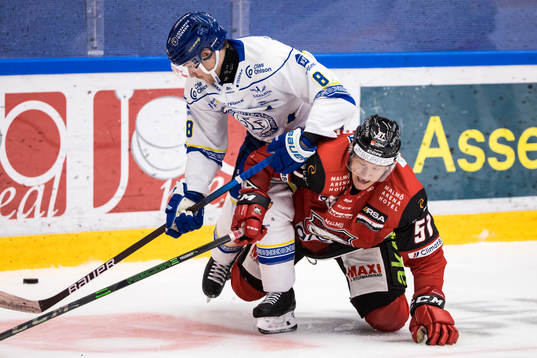 Leksands Matt Caito och Malmö Redhawkss Emil Sylvegård