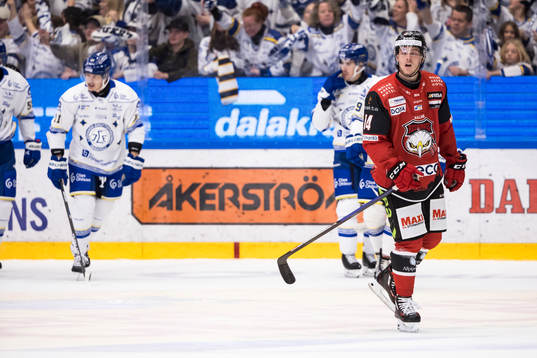 Malmö Redhawkss Carl-Johan Lerby deppar