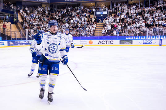 Leksands Justin Glenn Kloos jubel