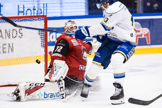 Malmö Redhawkss målvakt Daniel Marmenlind och Leksands