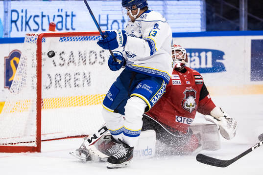 Malmö Redhawkss målvakt Daniel Marmenlind och Leksands