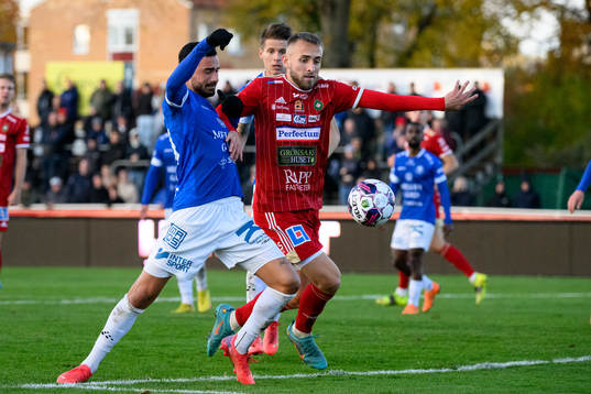 Trelleborgs Simon Amin och Skövdes Jack Cooper Love