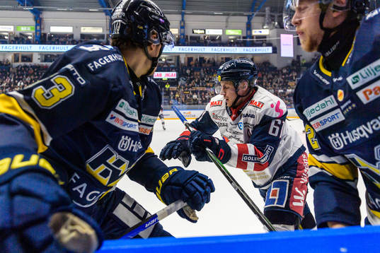 HV71s Måns Lindbäck och Linköpings Markus Ljungh