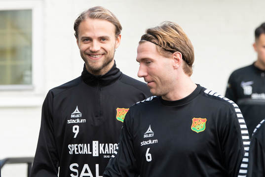 GAIS Gustav Lundgren och August Wängberg innan