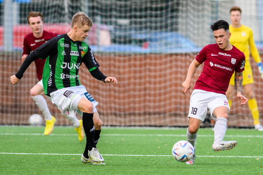 GAIS Viktor Alexandersson och Qvidings Sebastian Olsson