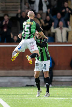 GAISs Niklas Andersen och Gustav Lundgren jublar