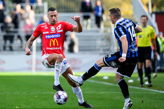Degerfors Nikola Djurdjic och Sirius Aron Bjarnason