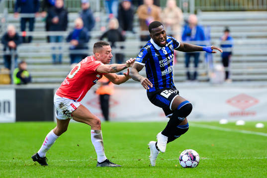 Degerfors Nikola Djurdjic och Sirius Christian Kouakou