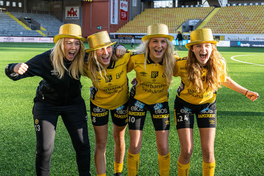 Elfsborgs Evelina Brink, Linn Sångberg, Matilda Ståhlbom