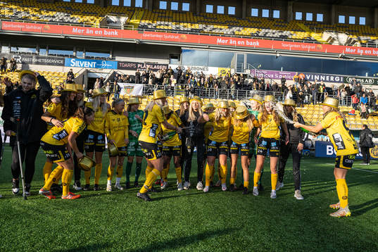 Elfsborgs spelare jublar
