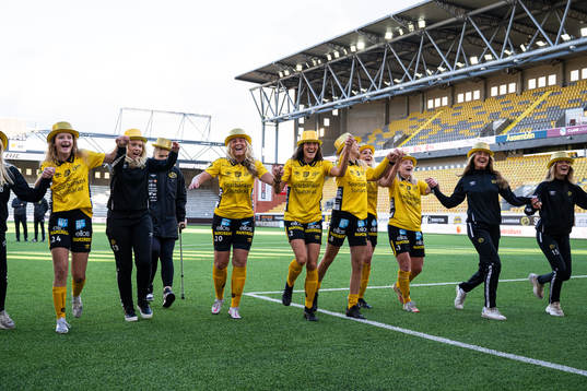 Elfsborgs spelare jublar