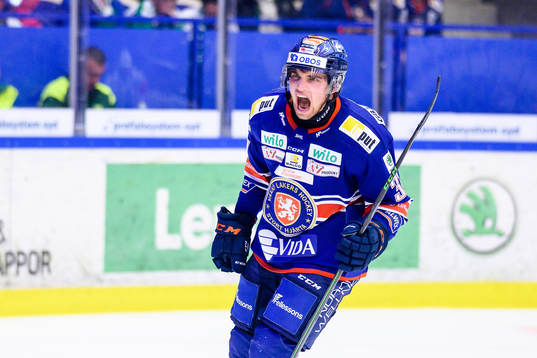 Växjös Glenn Gustafsson jublar
