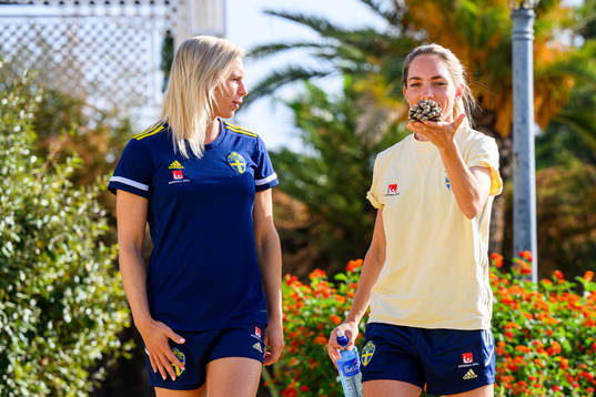 Jonna Andersson and Elin Rubensson of the Swedish women's