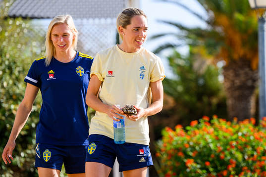Jonna Andersson and Elin Rubensson of the Swedish women's