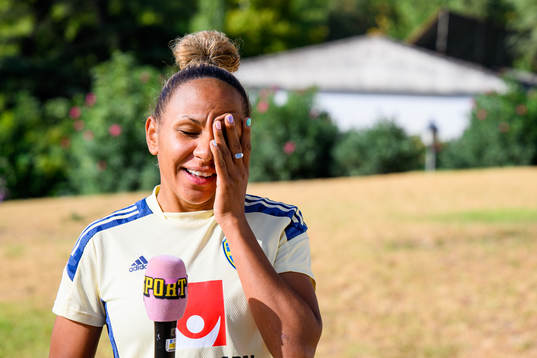 Madelen Janogy of the Swedish women's national football