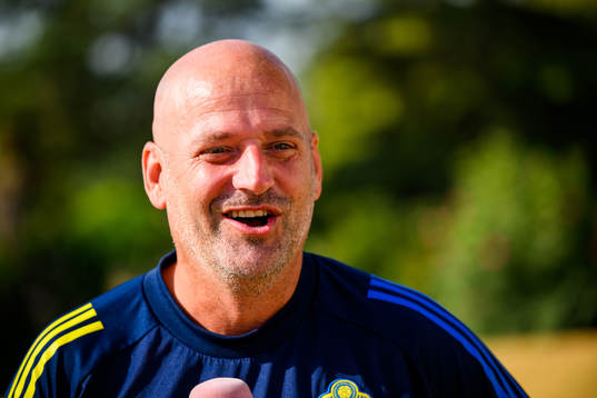 Assistant coach Magnus Wikman of the Swedish women's