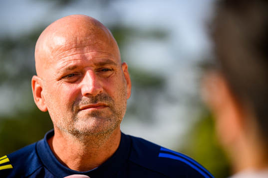 Assistant coach Magnus Wikman of the Swedish women's