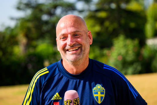 Assistant coach Magnus Wikman of the Swedish women's
