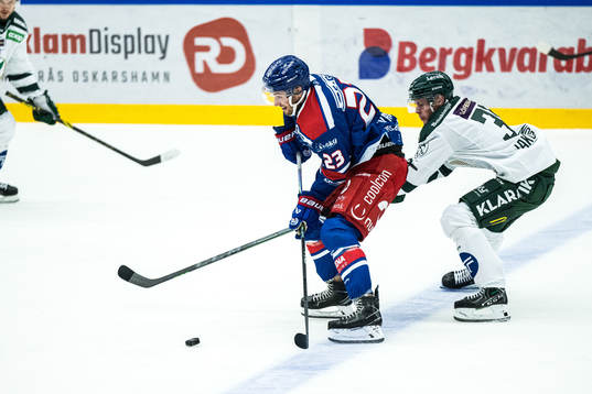 Oskarshamns Blaine Byron och Färjestads Carl Jakobsson