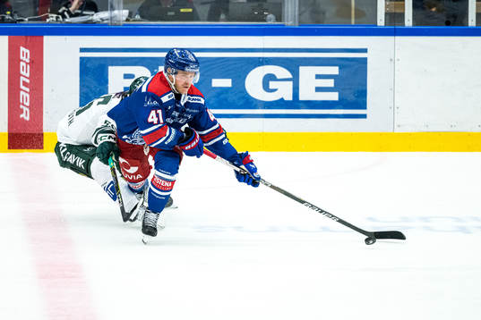 Oskarshamns Johan Johnsson och Färjestads Max Lindroth