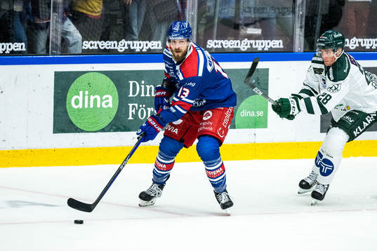Oskarshamns Jiri Smejkal och Färjestads Mattias Göransson