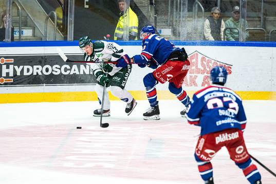 Färjestads Daniel Viksten  och Oskarshamns William Worge