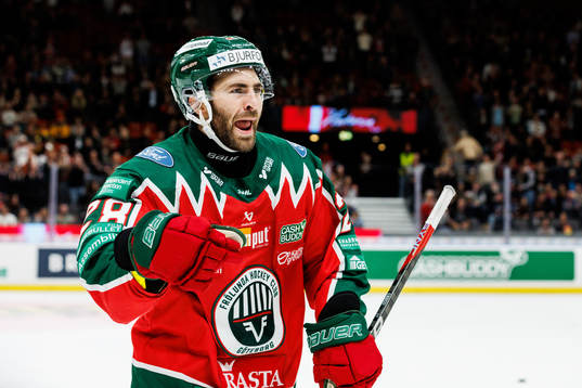Frölundas Anthony Greco jublar
