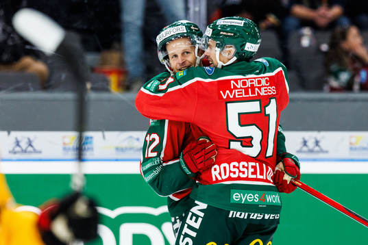 Frölundas Max Friberg jublar