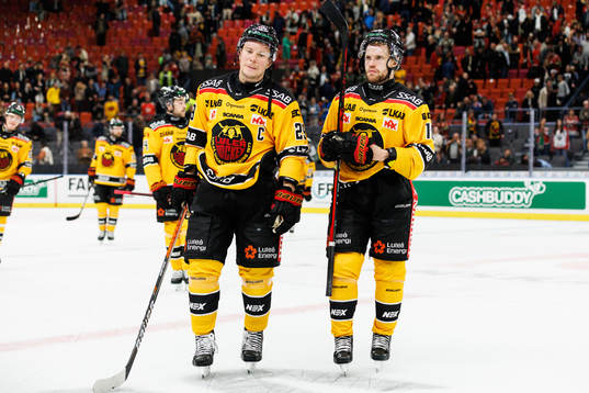 Luleås Erik Gustafsson och Einar Emanuelsson deppar