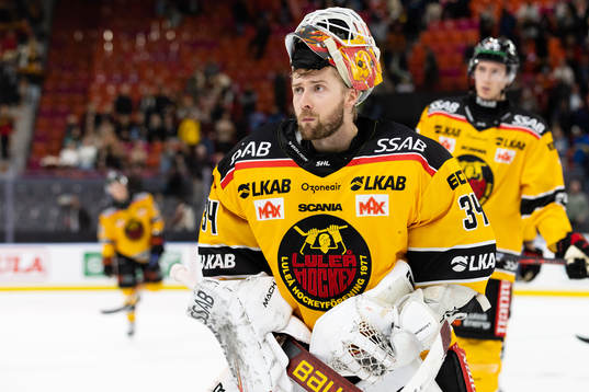 Luleås målvakt Joel Lassinantti deppar