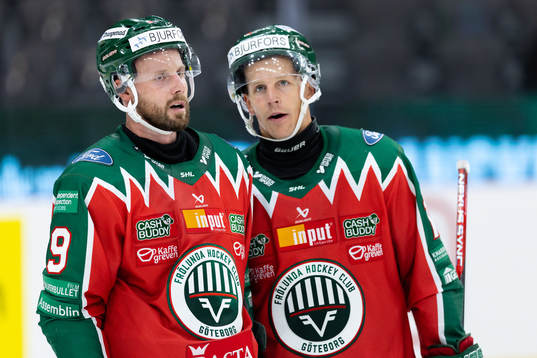 Frölundas Jan Mursak och Max Friberg