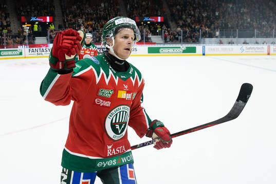 Frölundas Max Friberg jublar