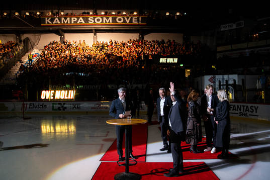 Ove Molin hyllas