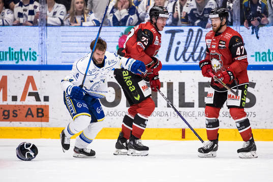 Leksands Oskar Lang och Malmö Redhawkss Adam Ollas