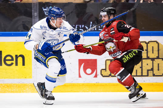 Leksands Carter Ashton och Malmö Redhawkss Thomas