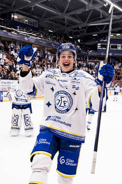 Leksands Anton Johansson jublar