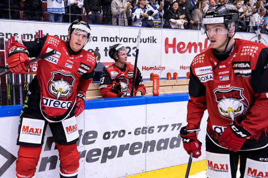Malmö Redhawkss Adam Ollas Mattsson deppar