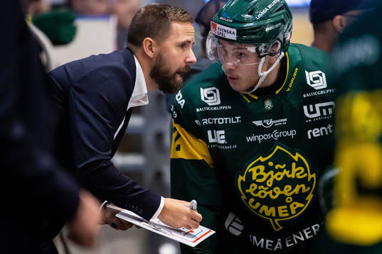 Björklövens tränare Viktor Stråhle