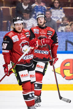 Malmö Redhawkss Carl Söderberg deppar